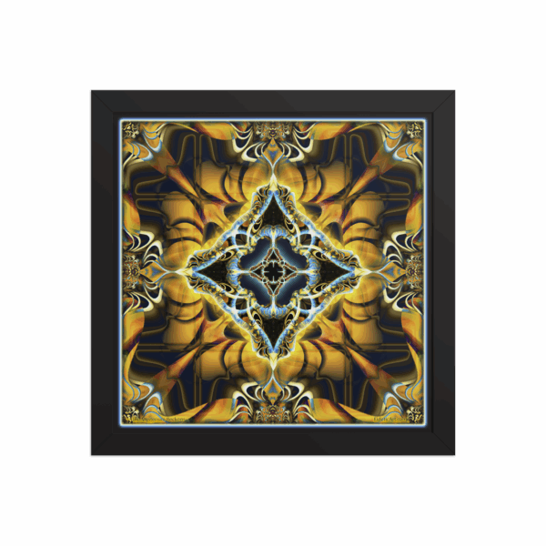 <em>The Mysterium Beckons Gold (Mandala)</em> - Framed Fine Art Print by Randy Mack - Image 3