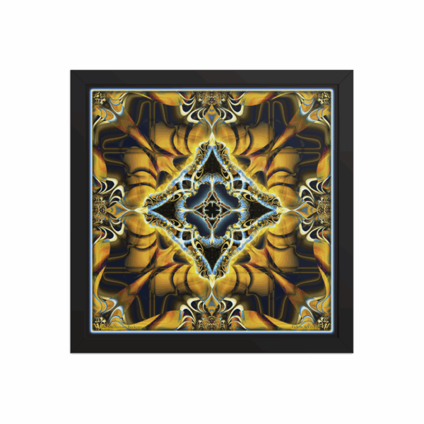 <em>The Mysterium Beckons Gold (Mandala)</em> - Framed Fine Art Print by Randy Mack - Image 4
