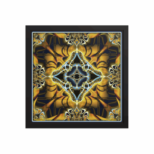 <em>The Mysterium Beckons Gold (Mandala)</em> - Framed Fine Art Print by Randy Mack - Image 5