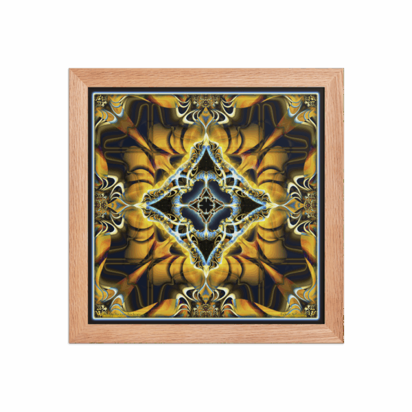 <em>The Mysterium Beckons Gold (Mandala)</em> - Framed Fine Art Print by Randy Mack - Image 7