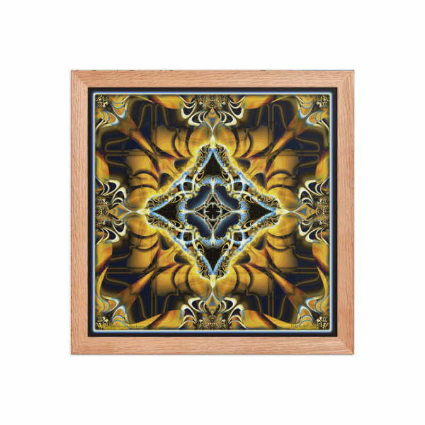 <em>The Mysterium Beckons Gold (Mandala)</em> - Framed Fine Art Print by Randy Mack - Image 8